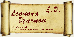 Leonora Džurnov vizit kartica